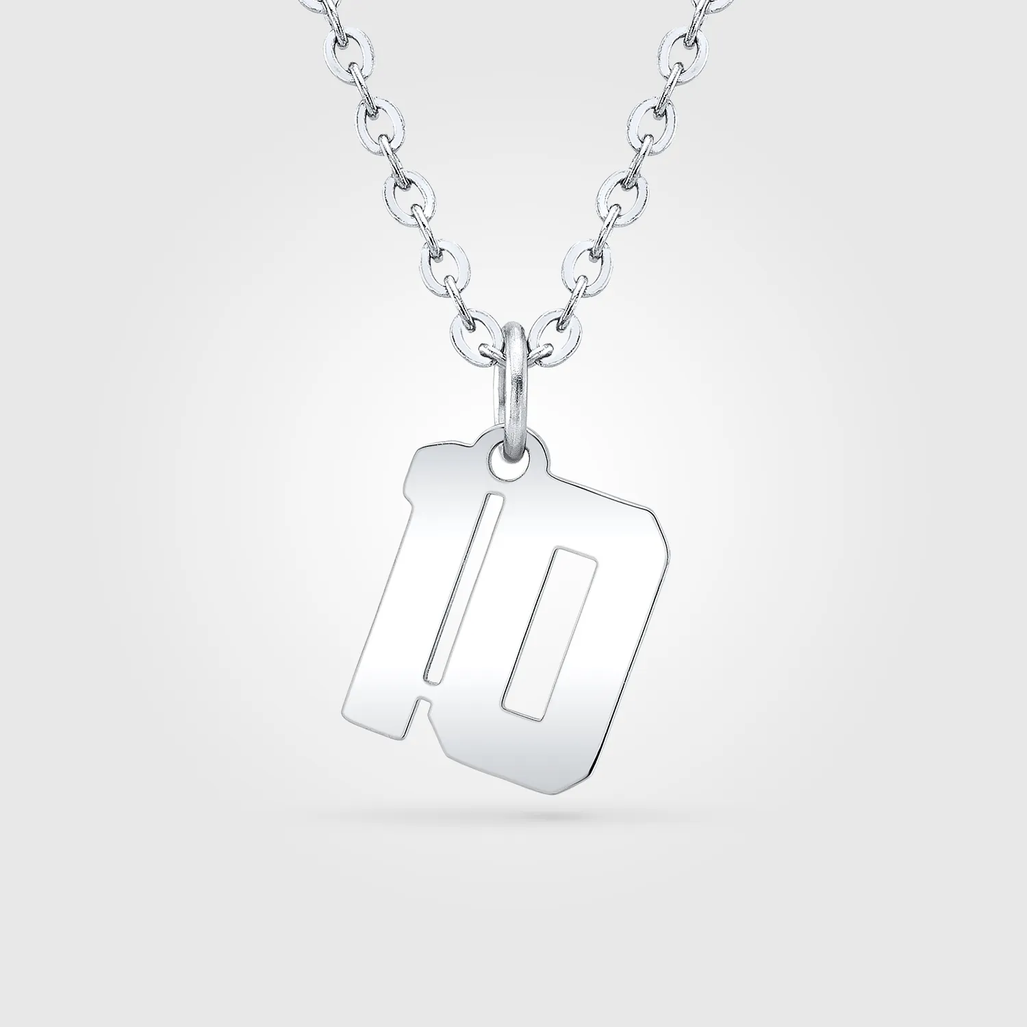 Mini Jersey Number Necklace | Stainless Steel