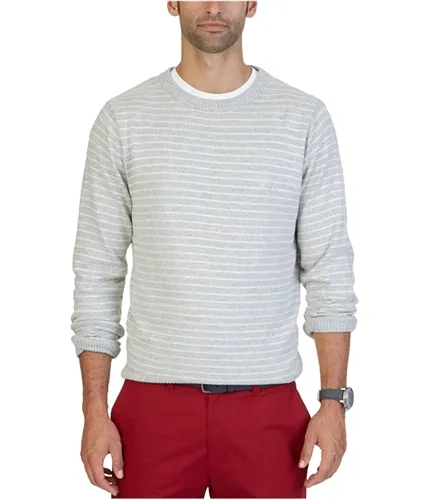 Nautica Mens Fine Striped Pullover Sweater