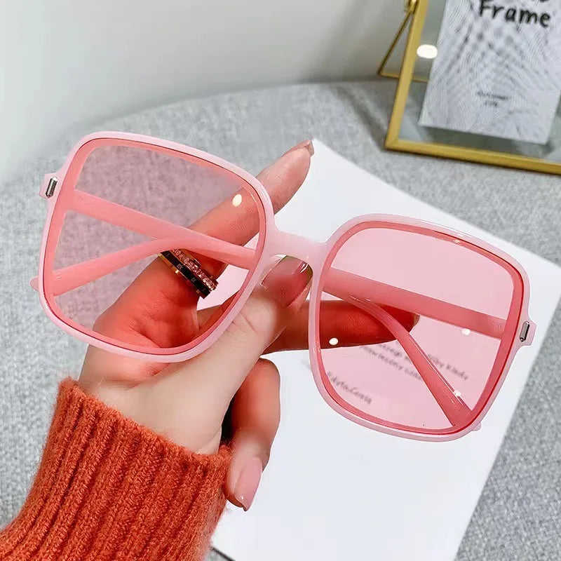 New Oversized Rectangle Sunglasses Women's Fashion Square Sun Glasses