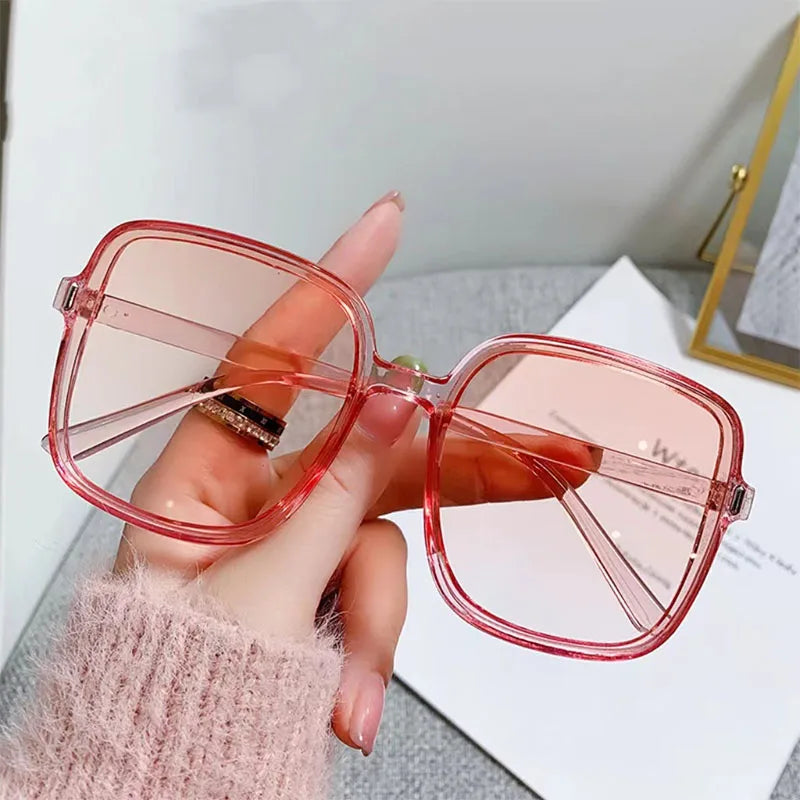 New Oversized Rectangle Sunglasses Women's Fashion Square Sun Glasses