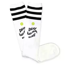 Play Pickleball Novelty Knee High Socks for Her