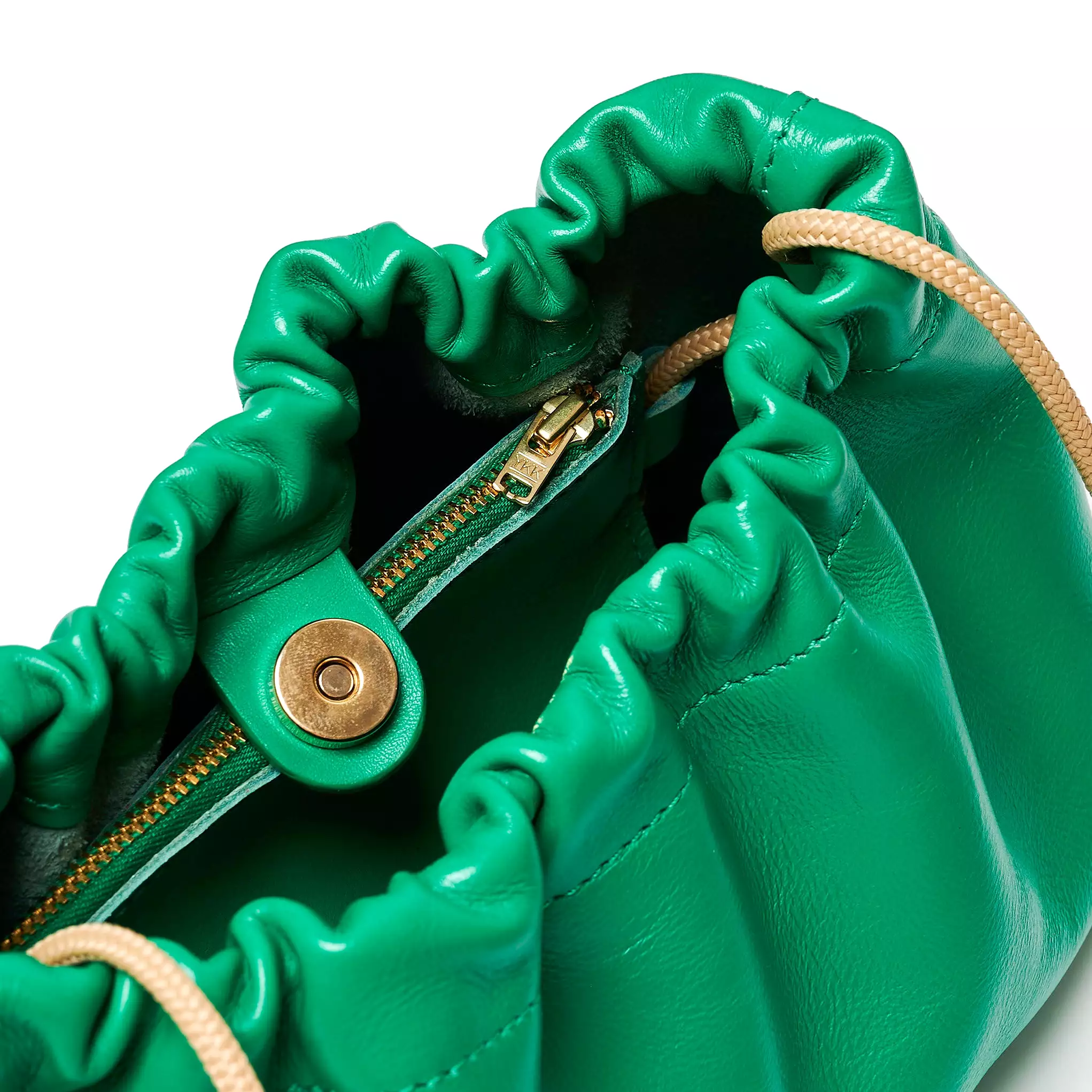 Project Dyad || Lawn Green Rope Strap Magnet Button Closes Wave Bag