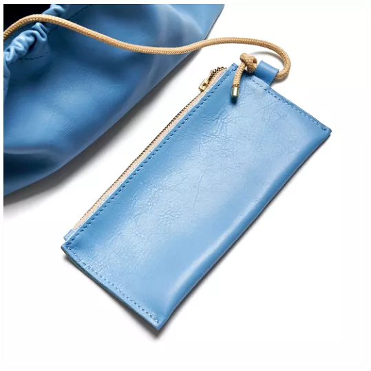 Project Dyad || Sky Blue Rope Strap Magnet Button Closes Wave Bag