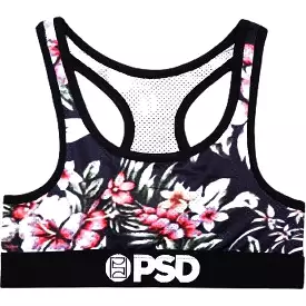 PSD Warm Flowers Sports Bra Women's Top Underwear (Refurbished, Without Tags)