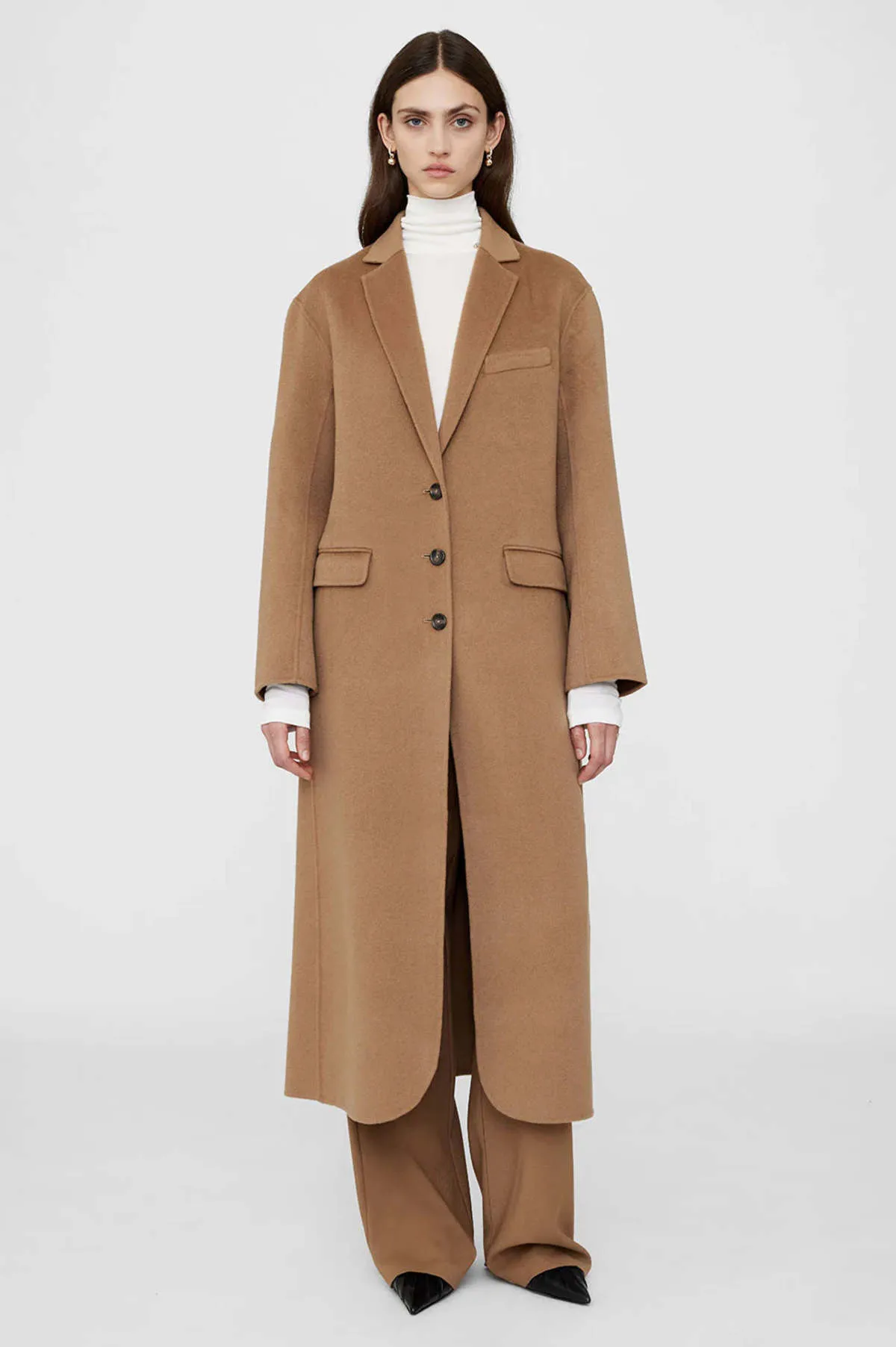 Quinn  Cashmere Blend Coat - Camel