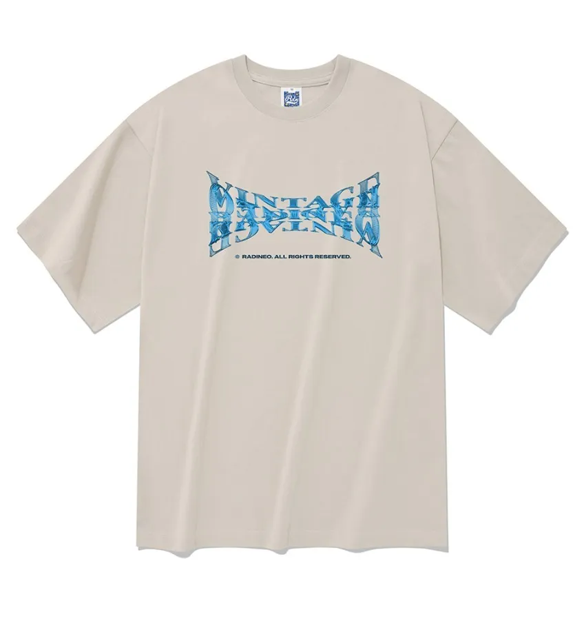 RADINEO  |[RADINEO]★24SS★ Vintage Wide Logo T-Shirt