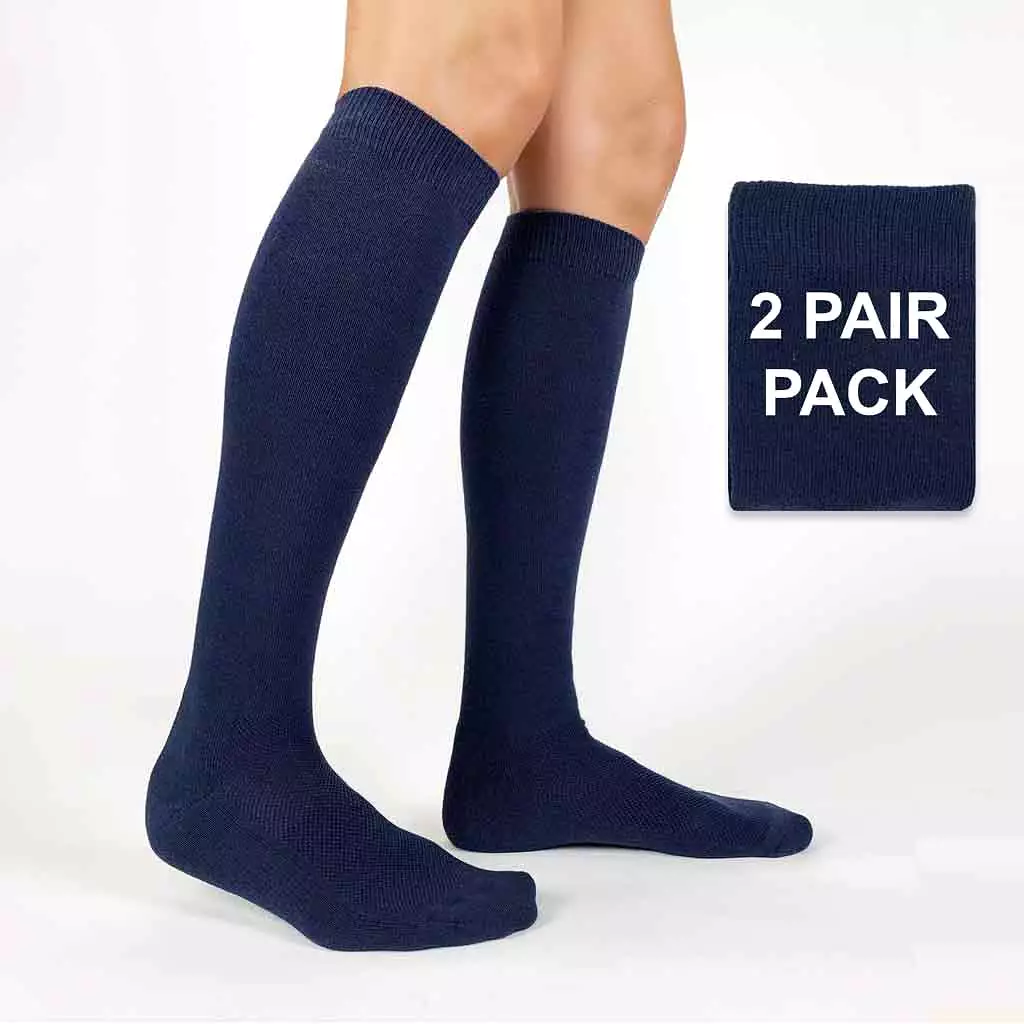 Red Sport Knee High Socks on Sale for Him and Her -2 Pack