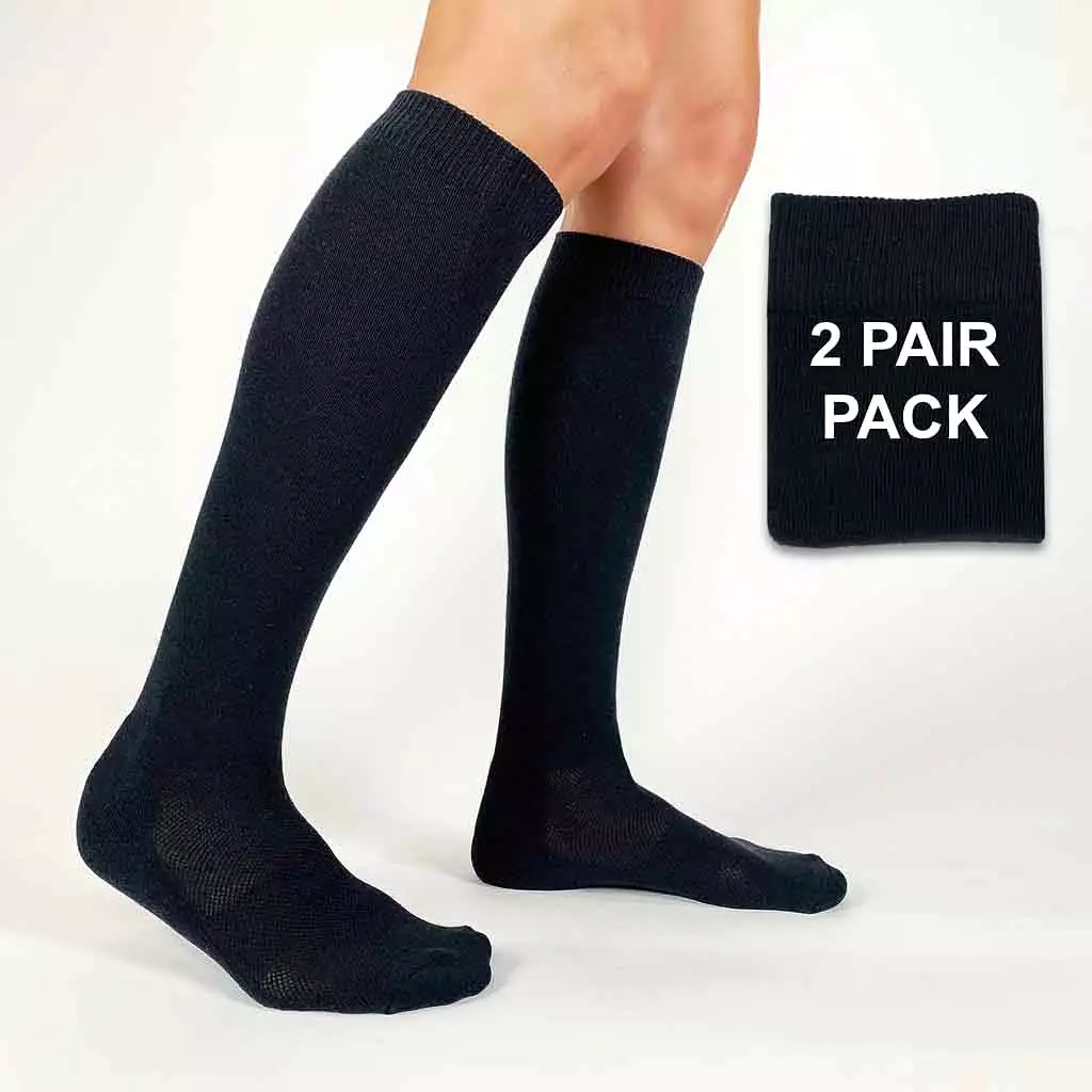 Red Sport Knee High Socks on Sale for Him and Her -2 Pack