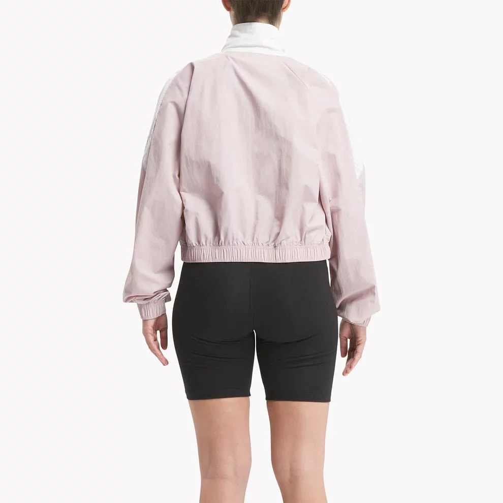 REEBOK WOMEN'S CLASSICS FRANCHISE PINK/WHITE JACKET