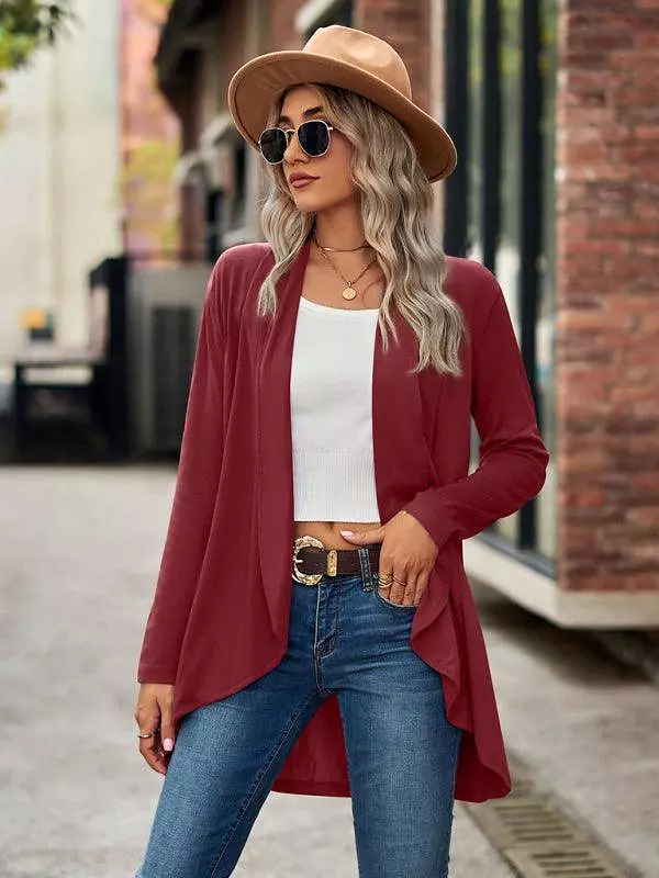 Solid Loose Women Cardigan Sweater