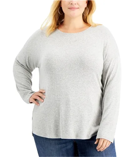 Style & Co. Womens Heathered Pullover Sweater