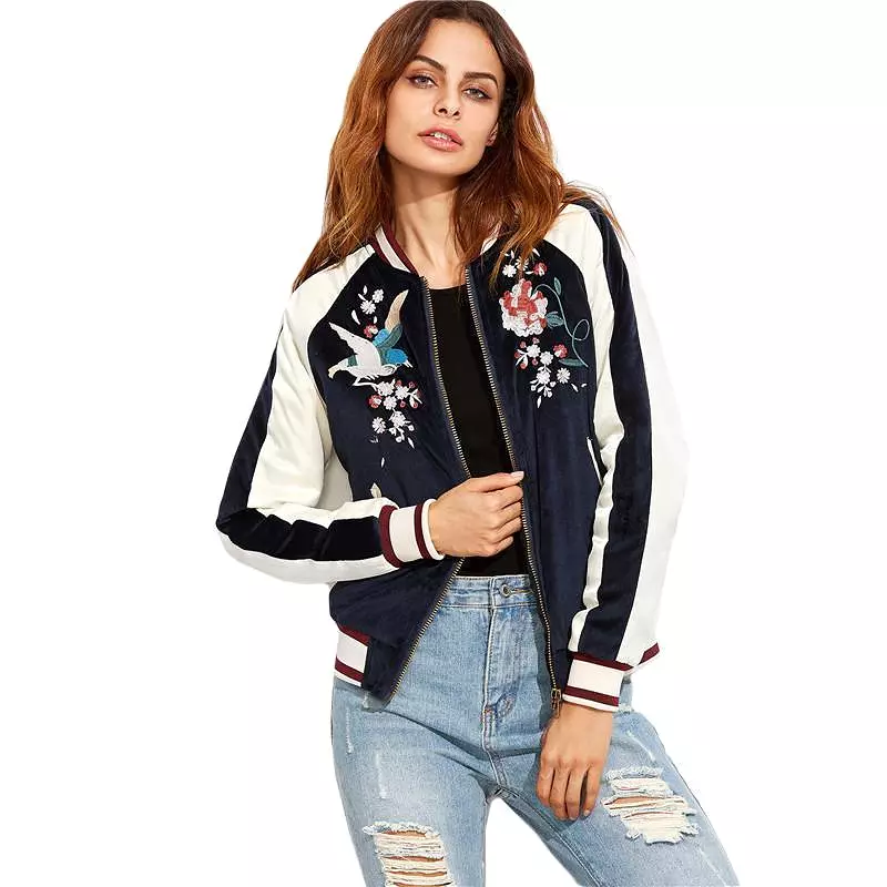 Take It Easy Floral Bomber Jacket