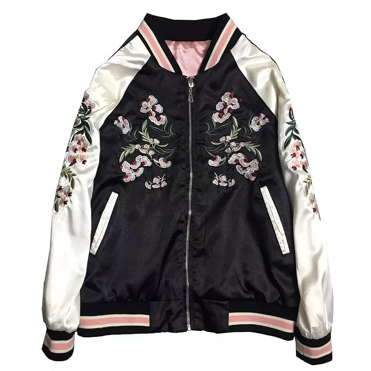 Take It Easy Floral Bomber Jacket