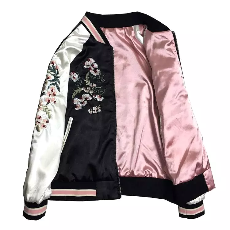 Take It Easy Floral Bomber Jacket