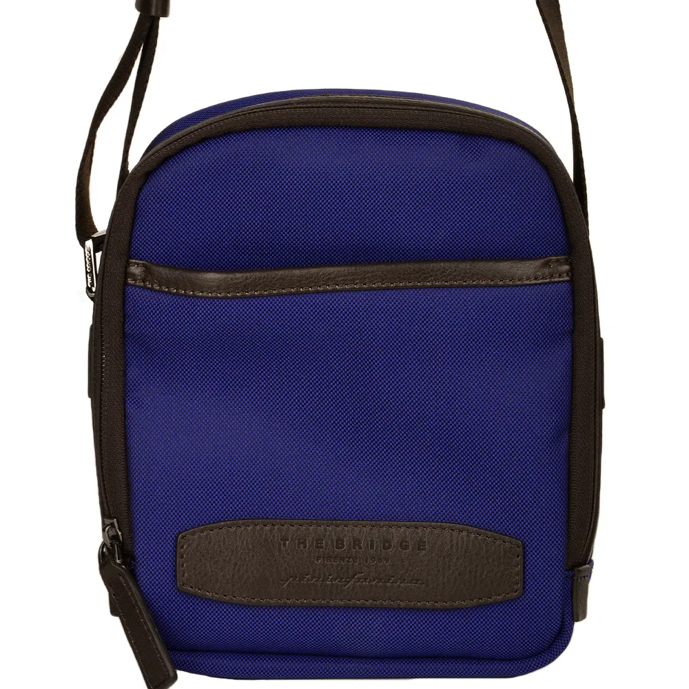 The Bridge Italian Medium Flight Bag Royal Blue/gunmetal - 052025 3D 3M NH