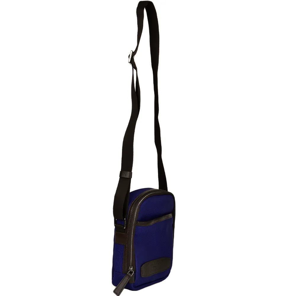 The Bridge Italian Medium Flight Bag Royal Blue/gunmetal - 052025 3D 3M NH