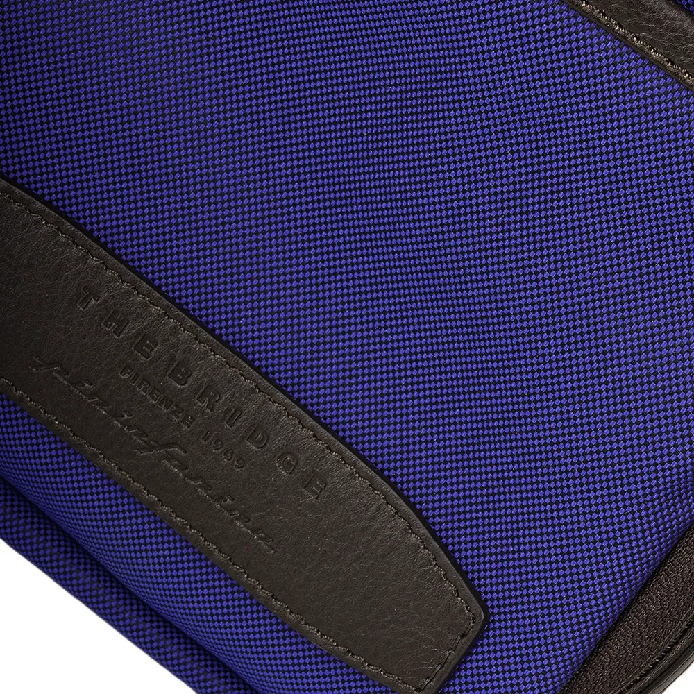 The Bridge Italian Medium Flight Bag Royal Blue/gunmetal - 052025 3D 3M NH