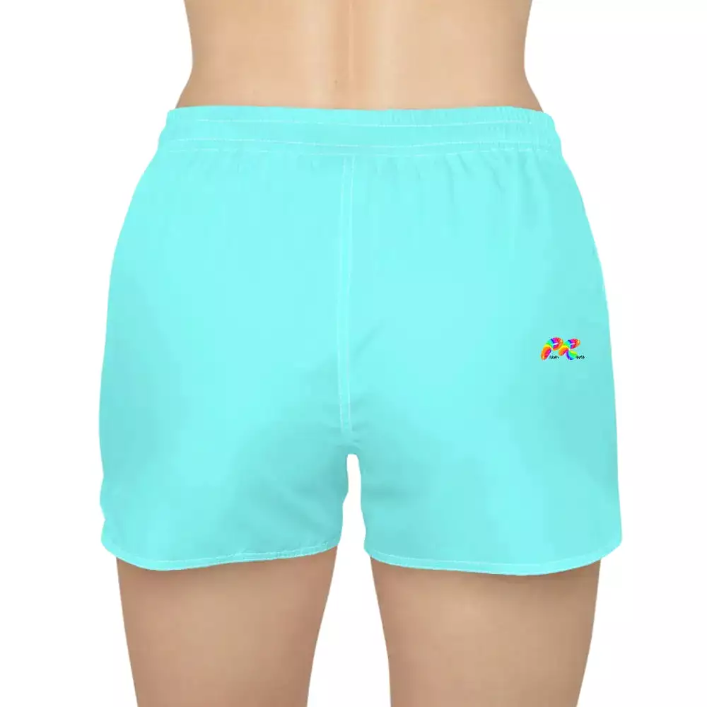 Turquoise Women's Casual Shorts