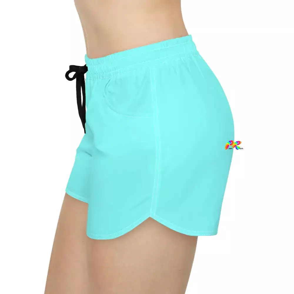 Turquoise Women's Casual Shorts