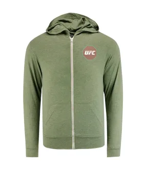 Ufc Mens French Terry Full Zip Hoodie Sweatshirt