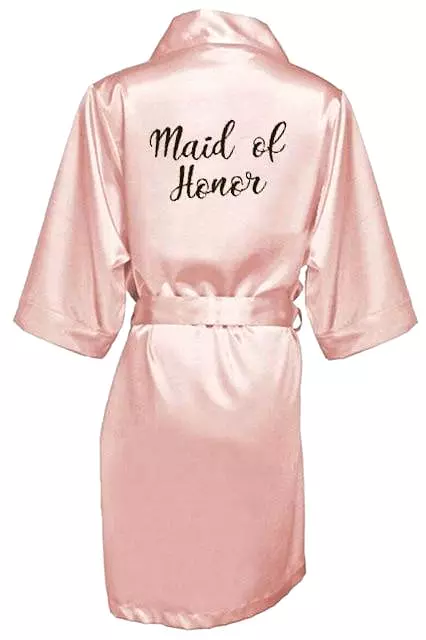 Wedding Nightgowns - Letter Print Robe