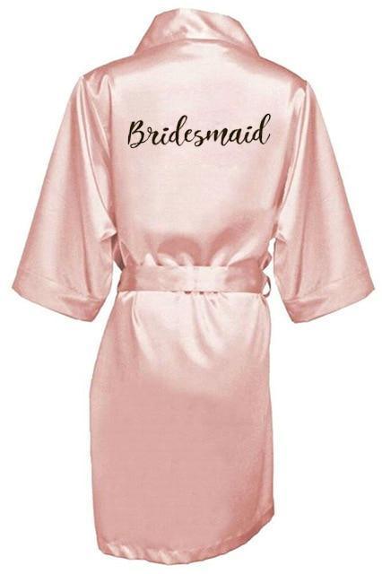 Wedding Nightgowns - Letter Print Robe