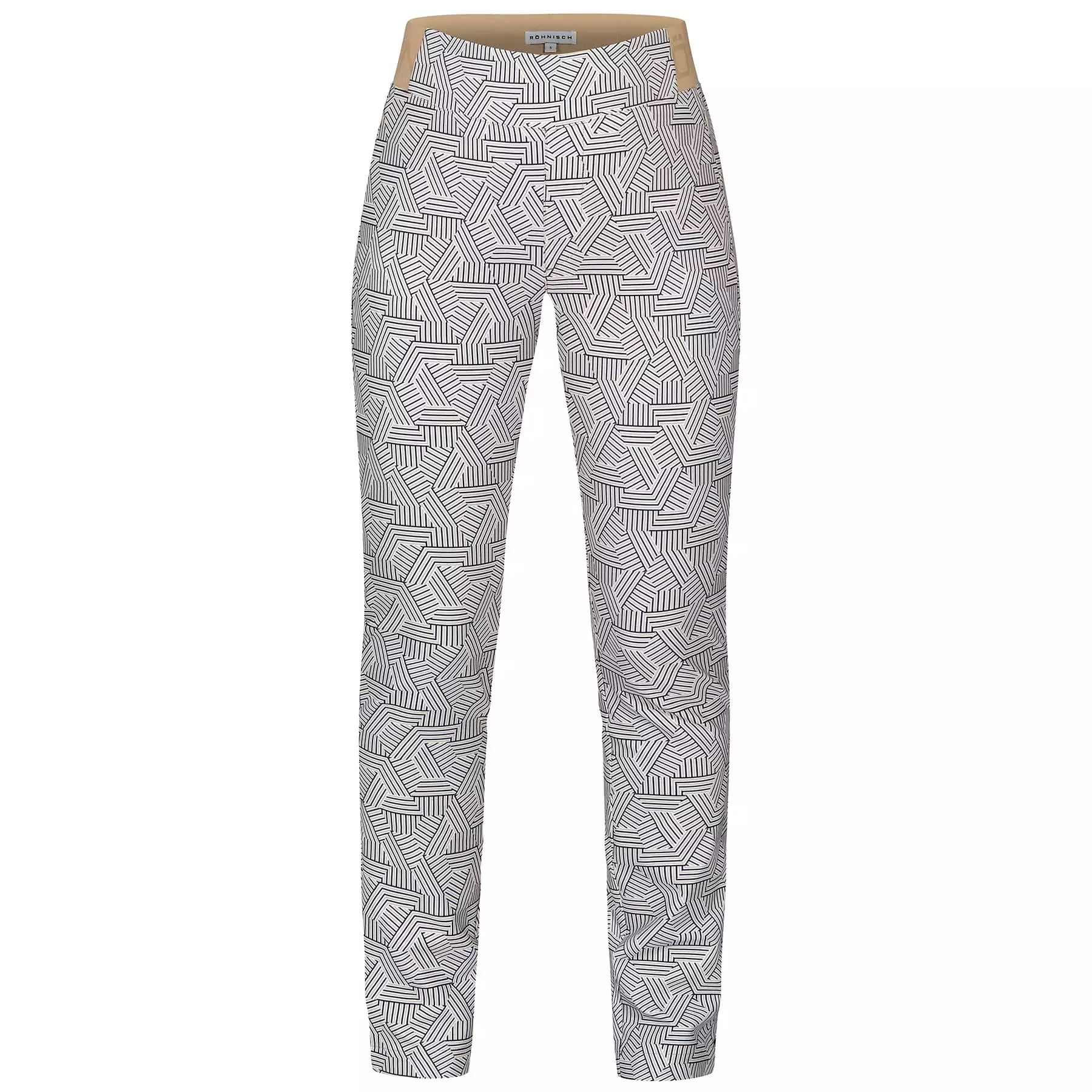 Womens Kay Leggings Hexagon Beige - SS24