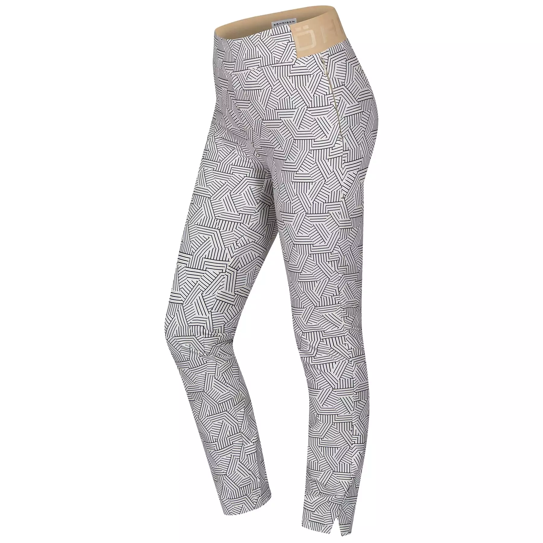 Womens Kay Leggings Hexagon Beige - SS24