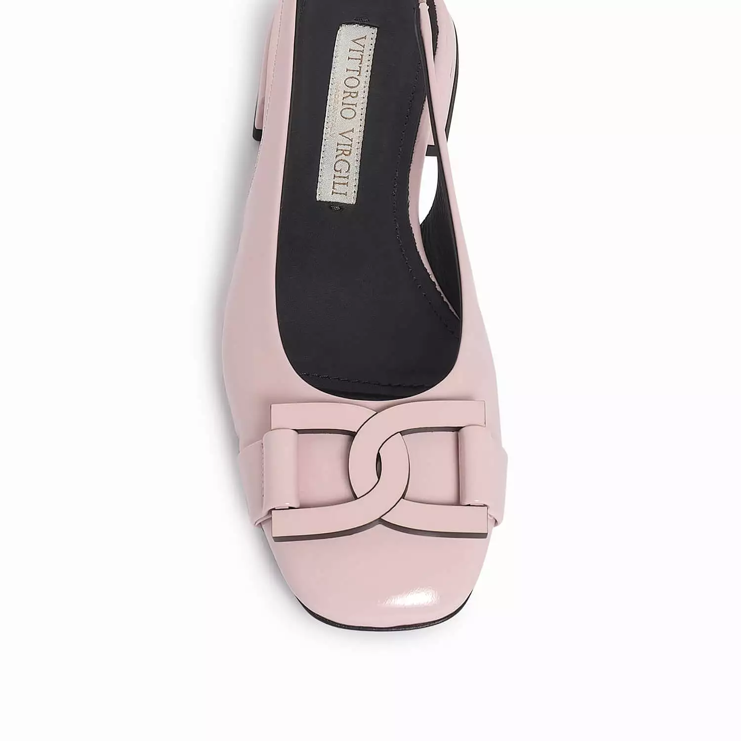 Women's patent leather sling back ballet flat