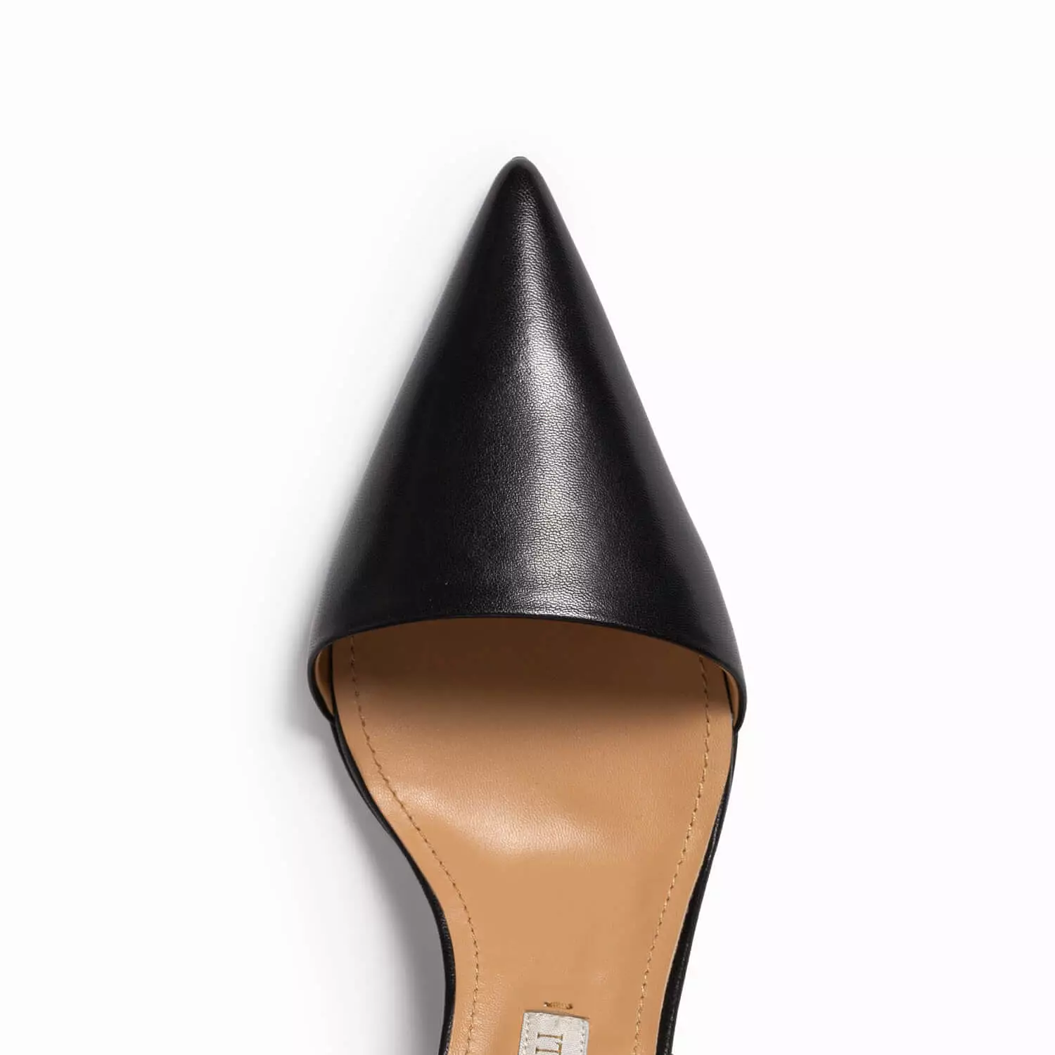 Women's tassel leather sling back décolleté