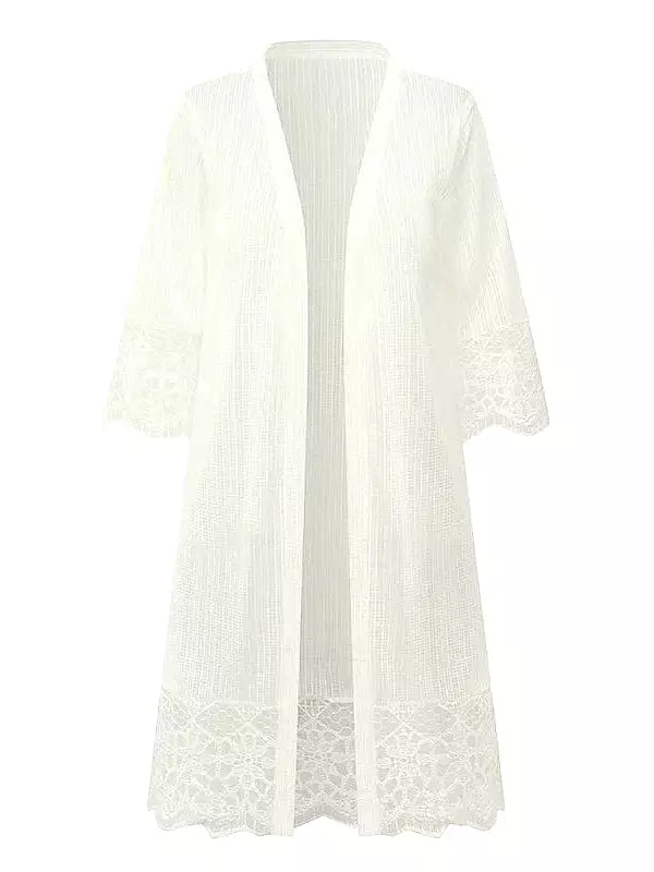 Women's Versatile Summer Lace Cardigan with Open Front