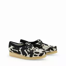 Women's Wallabee Black Cow Print