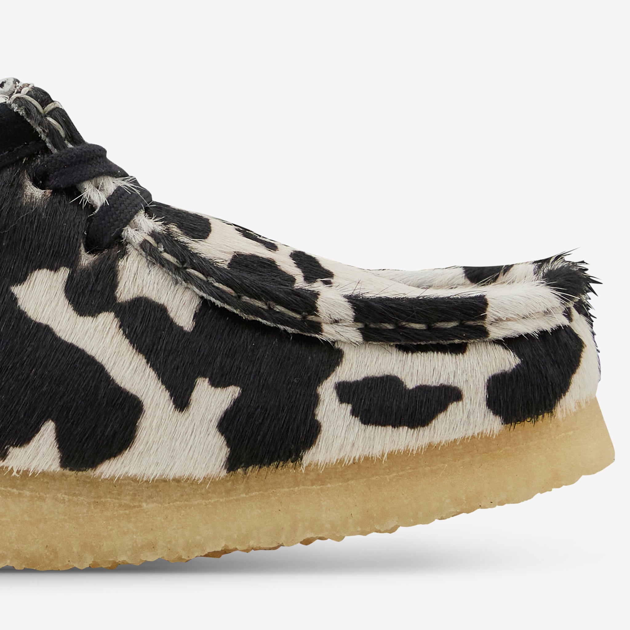 Women's Wallabee Black Cow Print