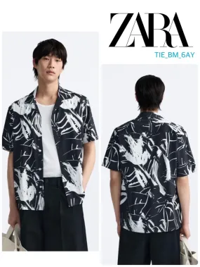 ZARA  |Short Sleeves Shirts